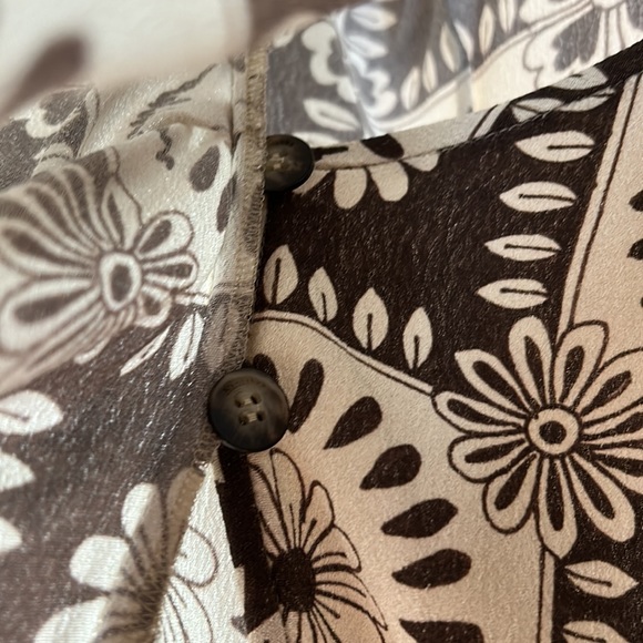 Nanushka V-Neck Floral Allover Floral Printed Shirt Retro Flower Power Styled - Picture 4 of 15